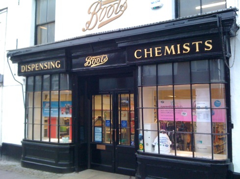 Historic Boots Chemists restored shop front
