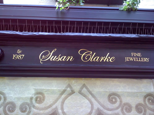 Gold leaf Jewellers shop front