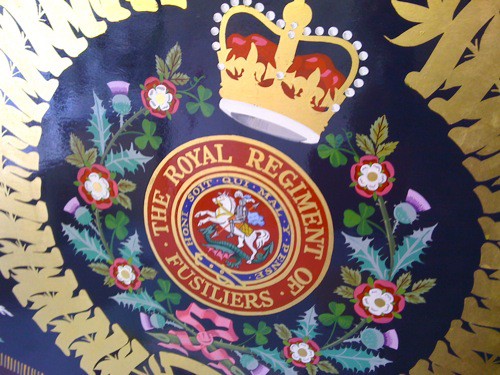 Gold leaf Heraldry hand painted