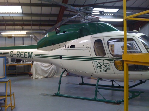 Hand painted helicopter graphics
