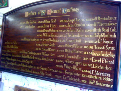 Gold leaf church honours boards