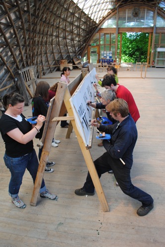 signwriting course workshop in progress