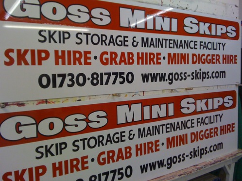 Simple effective signboards for a site
