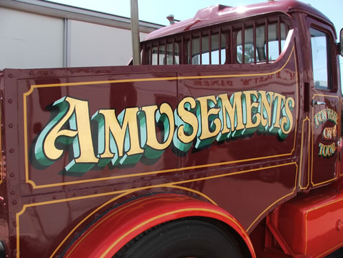 Restoration with fairground style signwriting