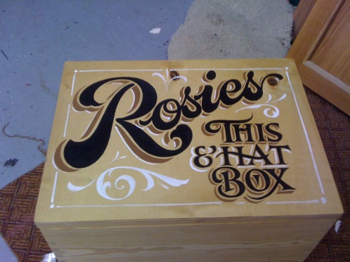 a fun signwritten memory keepsake box