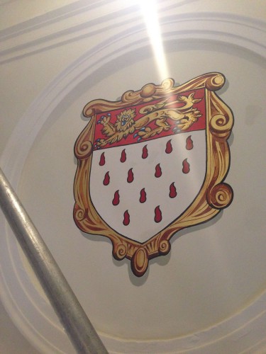 The completed hand-painted Chichester arms
