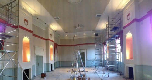 Painting in Chichester Assembly Rooms