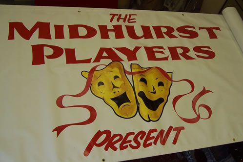 Midhurst players painted banner