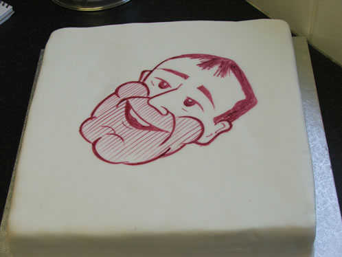 caricature cake