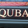 Quba sails shop painted sign