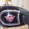 Matchless motorcycle tank pinstriping