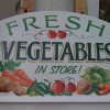 Hand painted pictorial shop sign