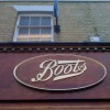 23.5 carat gold leaf gilded Boots sign