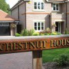 Gold leaf hardwood  house gate sign