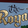 Gold leaf lettered Pub sign