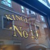 23 carat Gold leaf gilding on a glass door in London