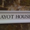 Hardwood timber framed house name sign