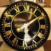 Restored church Gold leaf clock face