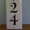 Small but perfectly formed, Hand painted house number sign