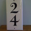 Small but perfectly formed, Hand painted house number sign