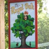 Hanging pub sign with painted pictorial and gold leaf signwriting
