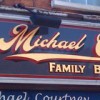 Traditional style signwritten butchers shop sign